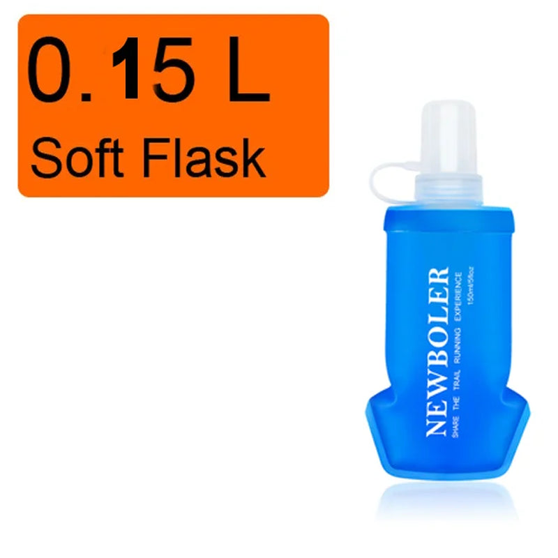 250Ml 500Ml Water Bottle TPU Folding Soft Flask Sport Water Bottle Water Bag Collapsible Water Bottle Running Camping Hiking