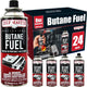 Butane Fuel Canisters - 24 Pack, 8oz