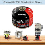 Isobutane Fuel Canister Backpacking Stove Fuell Camping Isobutane Propane Fuel Canister 4 Oz(6 Pack)