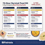 Emergency Food Supply - 72-Hour Survival Kit - Freeze Dried Food - 25-Year Shelf Life - 16 Servings
