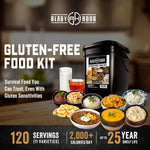 Gluten-Free Food Kit (120 Servings), Gluten-Free Survival Kit, Freeze-Dried Survival Food Storage, Emergency Preparedness, Prepper Supplies, 25-Year Shelf Life