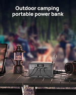 Portable Power Station 100W(200W Peak) Lifepo4 Solar Power Bank, 89.6Wh Small Generator, Power Station with AC & PD Fast Charging for Camping,Home,Backup,Outdoor,Emergency,Rv