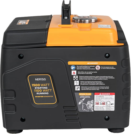 1500 Watt Portable Quiet Inverter Generator Gas Powered, Small Ultra Lightweight Quiet Generator for Camping, Tailgating, Home Backup