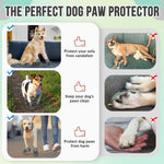 Dog Shoes for Large Small Medium Dogs - Waterproof Dog Boots for Summer Hot Pavement, Paw Protector for Outdoor Walking Winter Snow, Anti-Slip Rubber Dog Booties for Hardwood Floor (GY, 7)