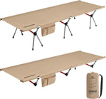 Armywild Folding Camping Cot, Height Adjustable Ultralight Backpacking Cot, Portable Camping Bed for Camping Hiking Travel Home