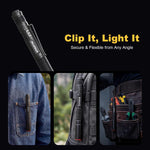 Rechargeable Pen Light, Dual Power Flashlight with USB-C Charging or AAA Backup, Pocket Pen Light for Inspection, Work & Everyday Use