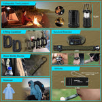 Survival Kit, Gifts for Fathers Day Men, Women, 251Pcs Emergency Survival Gear and Supplies Equipment, First Aid Kit with Crossbody Bag, Camping Essentials for Earthquake, Hiking, Outdoor Adventure