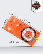 Orienteering Compass for Kids, Lightweight and Portable, Survival Compass for Navigation, Backpacking, Camping, Hiking, and Hunting