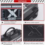 Roadside Emergency Car Kit (137Piece), with Jumper Cable, Car Safety Road Rescue Kit,Car Emergency Kit Gift for Father Women and Men,Tow Strap,Car Tool Kit (Black)