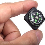 15Pcs Slip-On Wrist Compass Hard Shell Liquid Filled Mini Small Button Compass Paracord Bracelet for Outdoor Hiking Survival Wrist Watch Band 3/4" (20Mm)