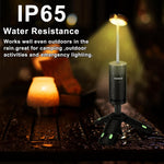 Camping Lights Rechargeable, Detachable Camping Lantern with Stand, Telescopic Waterproof Camp Lamp, Magnetic Work Hanging Light, LED Tent Flashlights for Emergency (Matte Black)