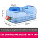 5.5L/10L Capacity Outdoor Water Bucket Portable Water Tank