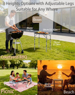 Portable Camping Cooking Set & Small Foldable Camping Table
