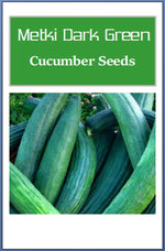 Metki Dark Green Cucumber Seeds | NON-GMO Cucumber Seeds | Heirloom Garden Seeds