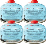 Isobutane Fuel Canister 230 Gram Camping Stove Fuel Butane Propane Blend Isobutane Fuel Canister Camping Fuel Gas Canister Suitable for ALL Seasons Efficient and High Output 8.1Oz(4 Packs)