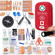 First Aid Kit & Survival Kit, 400 Pieces with Essential Supplies for Car, Camping, Home, Boat, Car, Sports, Emergency Kit, 2 in 1 First Aid by