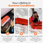 Emergency Sleeping Bag ? Ultralight, Waterproof Mylar Thermal Bivy Sack Tent for Hiking, Bug-Out Bags, Survival Kits