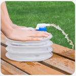 5L-15L Outdoor Collapsible Water Bag Camping Foldable Water Containers Drinking Multifunction Telescopic Storage Water Bottle