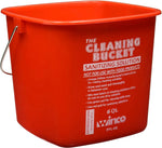 6Qt Cleaning Bucket, Red Sanitizing Solution