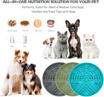 Slow Feeder Dog Bowl for Large & Small Pets, anti Choking Puzzle Dog Food Lick Mat with Non-Slip Base, Interactive Pet Slow Eating, Silicone Licking Mat Cat Feeding Bowl for Puppies & Cats