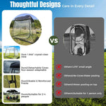 Waterproof Clear Weather Pod - Windproof Sport Shelter with Removable Top Cover, Sturdy Frame Bubble Tent for Cheering, Watching Sports, Fishing & Camping