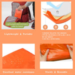 5Pcs Survival Kit Portable Survival Tents and Shelters Camping Emergency Blankets 2 Person Sleeping Bags Rain Ponchos for Adults Bulk for Outdoor Hiking,First Aid