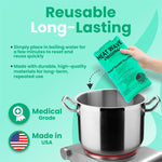 Instant Heat Packs Medium (5×9”)- Medical Grade Reusable Green 1-Pack Fast and HOT - Made in USA for Muscle Aches, Back, Arm, Shoulder, Pain Relief, Warmth on the Go; Heating Pad Click Heat