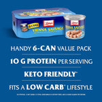 Vienna Sausage, Ready to Eat Canned Meat, 10G Protein per Serving, 4.6 Oz. Can (Pack of 24)