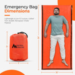 Emergency Sleeping Bag ? Ultralight, Waterproof Mylar Thermal Bivy Sack Tent for Hiking, Bug-Out Bags, Survival Kits
