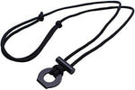 Fire Starter Survival Necklace with Ferro Rod, Striker, and Tinder Cord.