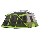 14' X 13.5' 9 Person 2 Room Instant Cabin Tent with Screen Room, 40.8 Lbs