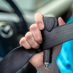 7-In-1 Vehicle Emergency Multi-Tool with Car Charger, Power Bank, Window Breaker, Seat Belt Cutter, and Flashlight