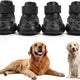 Dog Boots - Waterproof Non-Slip, 4 Pack (Black)
