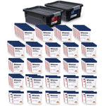 : 3-Month Survival Food Kit - Emergency Food Supply - Freeze Dried Food - Designed to Last 25 Years - 688 Servings - 135,840 Total Calories - Disaster-Resistant Packaging