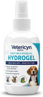 plus Dog Wound Care Hydrogel Spray | Healing Aid and Wound Protectant, Sprayable Gel to Relieve Dog Itchy Skin, Safe for All Animals. 3 Ounces