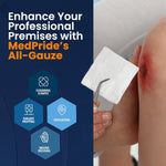 MED PRIDE 4X4 Gauze Pads 12-Ply 200 Count Non-Sterile Surgical Sponges Extra Absorbent Cotton Wound Dressing Medical Supplies for Cleaning and Care