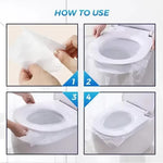 10-50 PCS Disposable Toilet Seat Hotel Plastic Waterproof Toilet Cover Seat Cushion Paper Toilet Seat Cover Travel Supplies