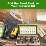 Lush&Dew Year-Round USDA Zone 7 Seed Bank, Gift for Mom Dad, 32 Varieties Non-Gmo Heirloom Seeds of Vegetables Flowers, Gardening Gifts for Women Men, Survival Kit for Raised Garden Bed Greenhouse