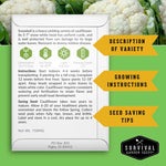 100 Pack Farmer Kit Vegetable Seeds - Non GMO Heirloom Full Sun Annual - Emergency Seed Bank Survival Gear