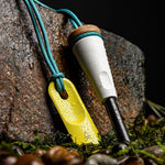 | Z?nden PRO Ferro Rod Fire Starter Survival Tool ? up to 15,000 Strikes, 3/8" Thick Fire Steel with Wood Handle, Striker & Lanyard ? Waterproof Camping Essentials (Alotta Colada)