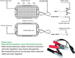 Car Battery Trickle Charger & Maintainer 12Volt 8W Solar Panel Power Charger Kit Portable Waterproof for Automotive RV Marine Boat Truck Motorcycle Trailer Tractor Powersports Snowmobile