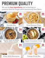 30 Day Emergency Food Supply - 296 Servings, 2 Buckets, Freeze Dried Protein Meals, Survival Food Storage, Ready to Eat, up to 25 Year Shelf Life