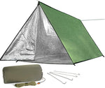 Extra Large Zipper Reusable Survival Emergency Shelter Tent,Thermal Waterproof Fireproof Lightweight Bugout, with Paracord?Stake for Camping,First Aid,Hiking&Bushcraft