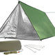 Extra Large Zipper Reusable Survival Emergency Shelter Tent,Thermal Waterproof Fireproof Lightweight Bugout, with Paracord?Stake for Camping,First Aid,Hiking&Bushcraft