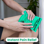 Instant Heat Packs Medium (5×9”)- Medical Grade Reusable Green 1-Pack Fast and HOT - Made in USA for Muscle Aches, Back, Arm, Shoulder, Pain Relief, Warmth on the Go; Heating Pad Click Heat