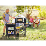 Camping Kitchen Station Camping Table Grill Folding Table Upgrade Light Stand