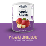 Dehydrated Apple Slices Can - Gluten Free Survival Food with Long Shelf Life - Dehydrated Emergency Food Supply for Camping, Prep & Everyday Meals - 20 Servings