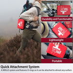 Compact First Aid Kit for Emergency - Basic Emergency Kit for Dorm,Hiking, Backpacking, Camping, Traveling, and Cycling -Small First Aid Kits