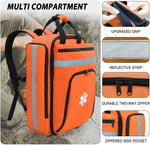 First Aid Backpack Empty,First Aid Medical Backpack,Ems EMT First Aid Bag Empty,Emergency Bag,Trauma Bag for Camping,Hiking,Outdoor Travel