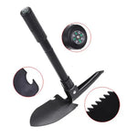 Foldable Portable Truck Mounted Engineer Shovel Camping Tent Outdoor Shovel Self-Defense Survival Tool Compass Storage Bag